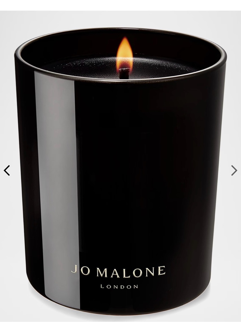 Jo Malone Dark Amber & Ginger Lily Candle - Black with Silver Lid new sealed